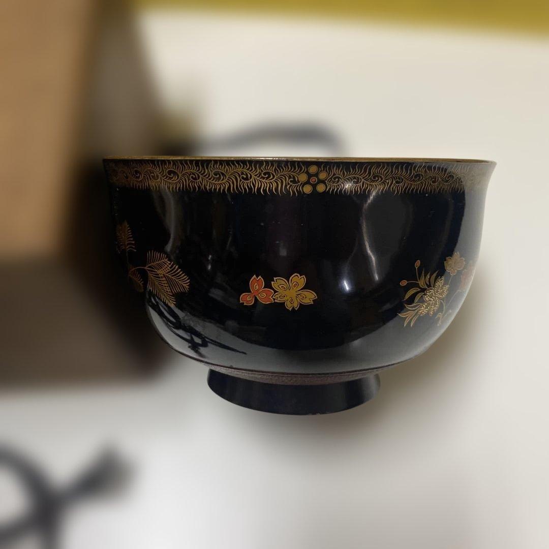 盃洗台　盃洗鶴と花模様