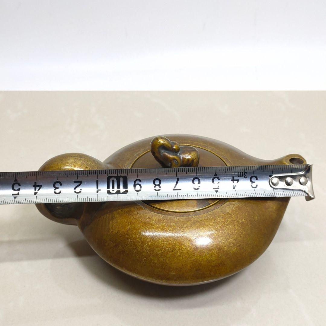 銅器 茶壺 吉象茶壺 墨壺 水滴壺 装飾品 工芸品 置物