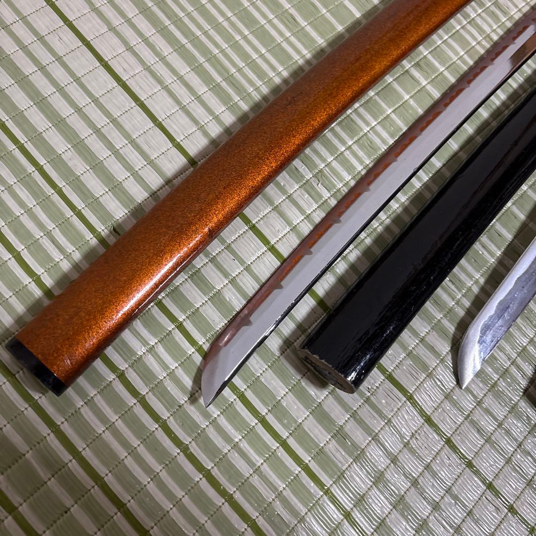 模造刀　模擬刀　武士　侍　伝統工芸　剣　鞘竹　小太刀　鞘　鍔　大衆演劇　５本