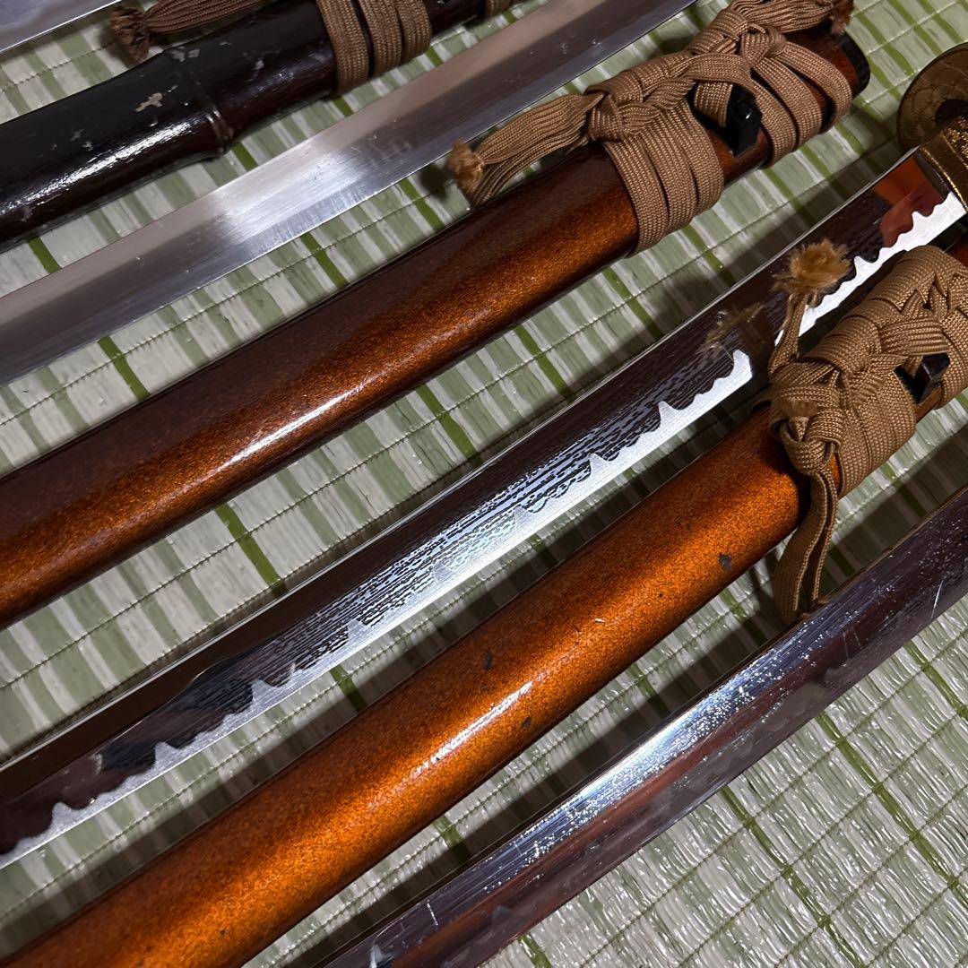 模造刀　模擬刀　武士　侍　伝統工芸　剣　鞘竹　小太刀　鞘　鍔　大衆演劇　５本