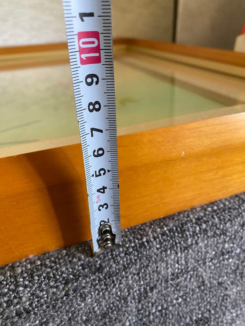 絹本　額縁　南天