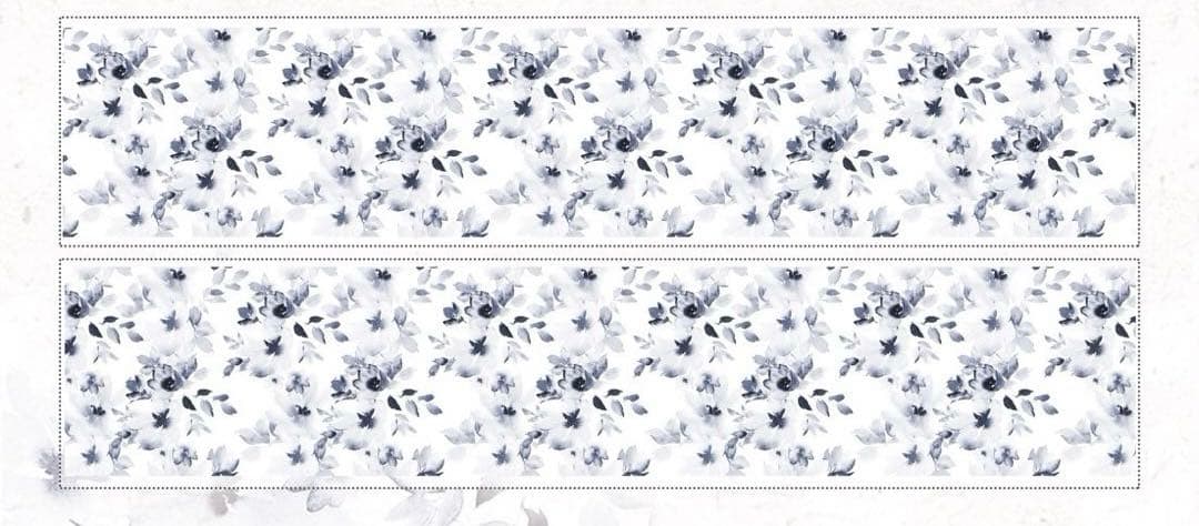 壹洱原创《水墨花I》海外マスキングテープ　マステ 【1561】