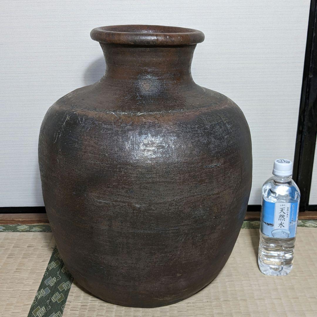 桃山時代 古備前 大徳利 備前焼 置物 直しあり つぼ インテリア 壺 壷 骨董