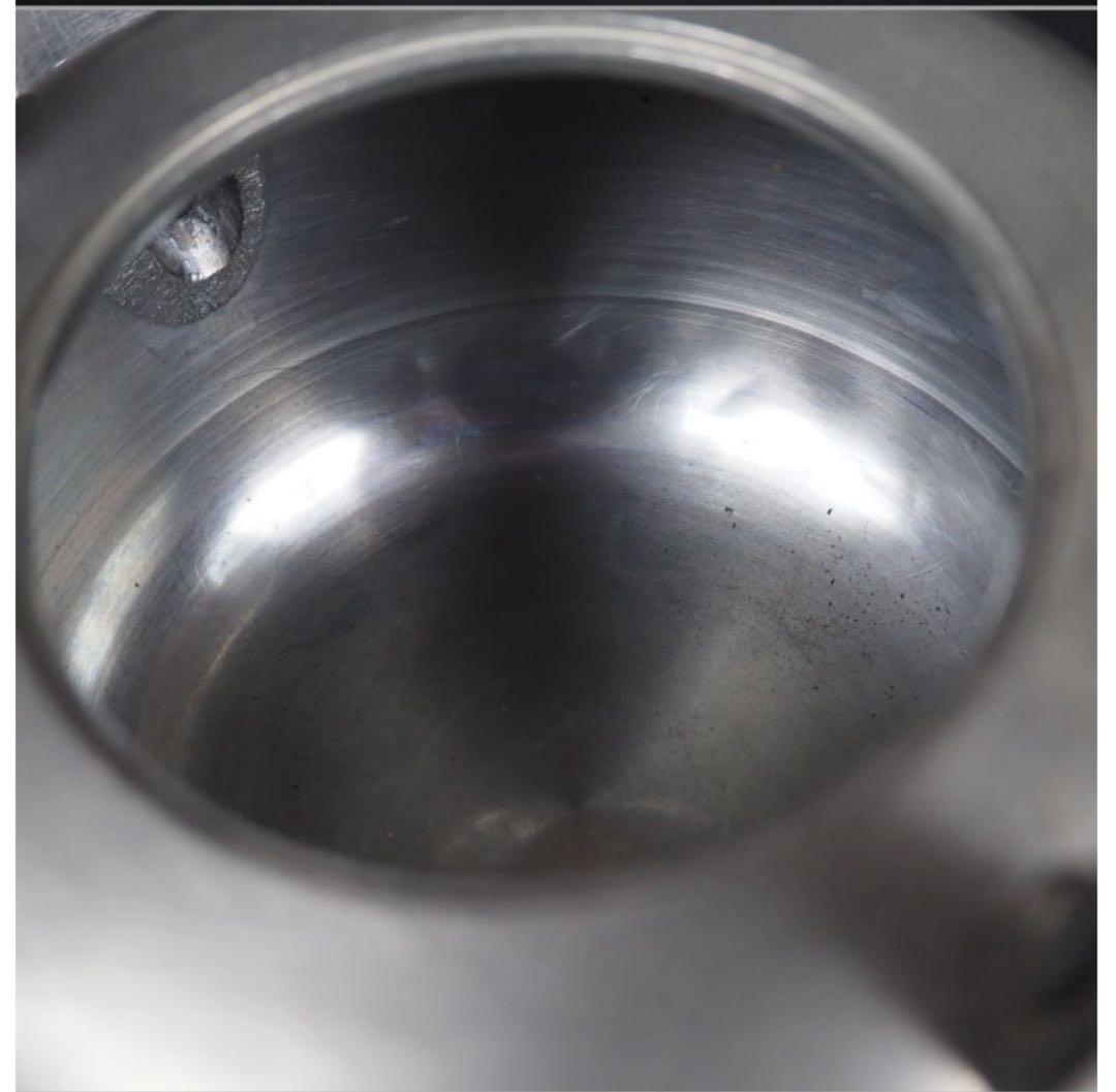 送料無料　明治時代　『錫萬』造　錫製銚子　酒器　①