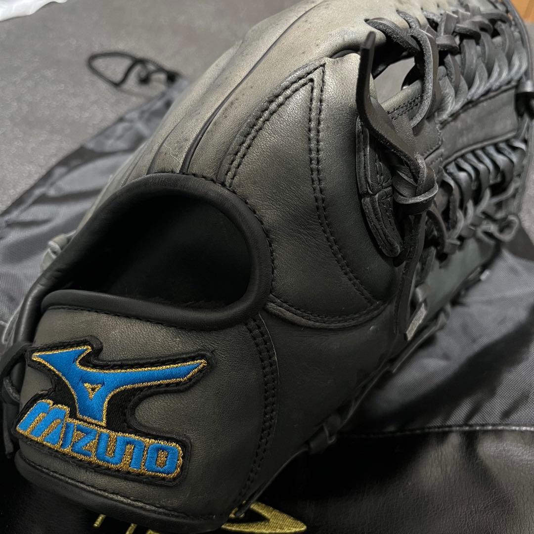 Mizuno 軟式 大人用 野球 グローブ レザー 編み込み 115