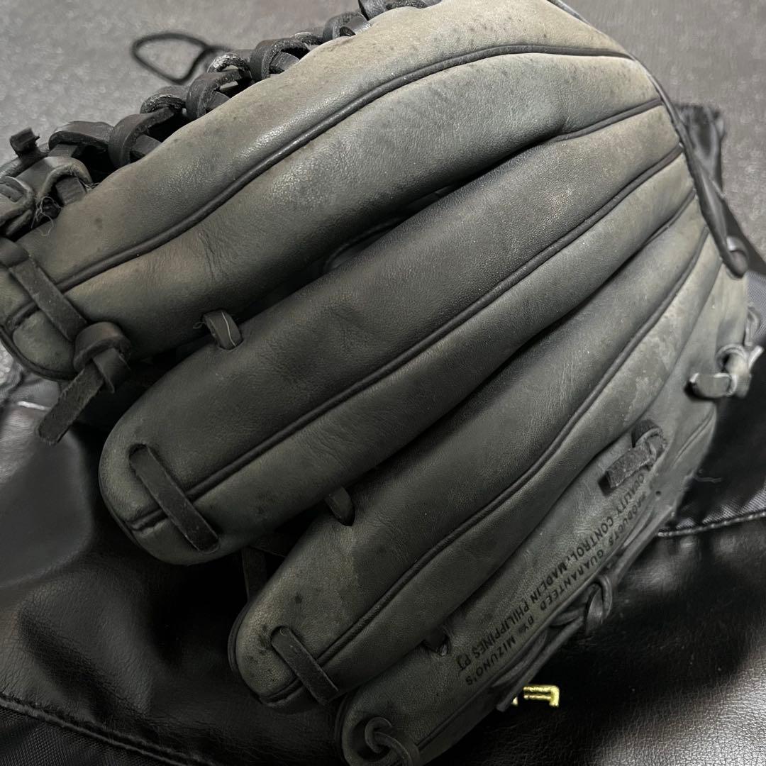 Mizuno 軟式 大人用 野球 グローブ レザー 編み込み 115