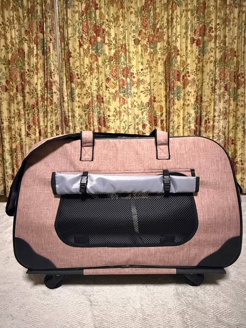 ピンク キャリーバッグ キャスター付き