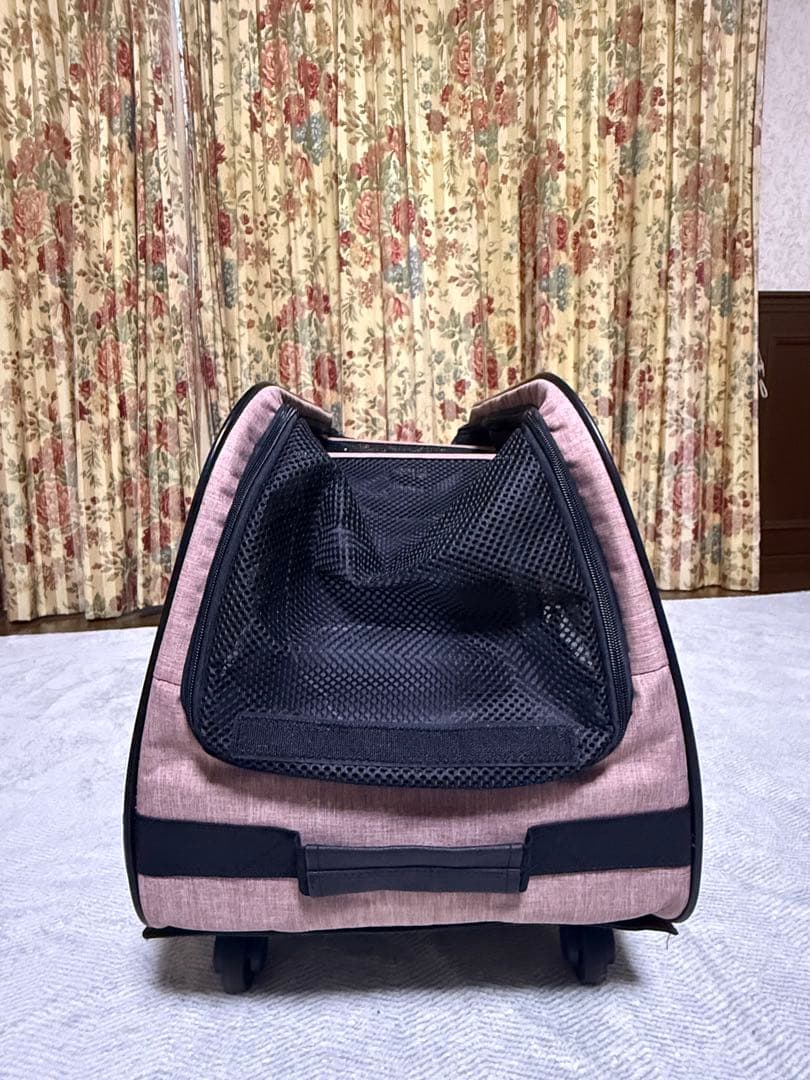 ピンク キャリーバッグ キャスター付き