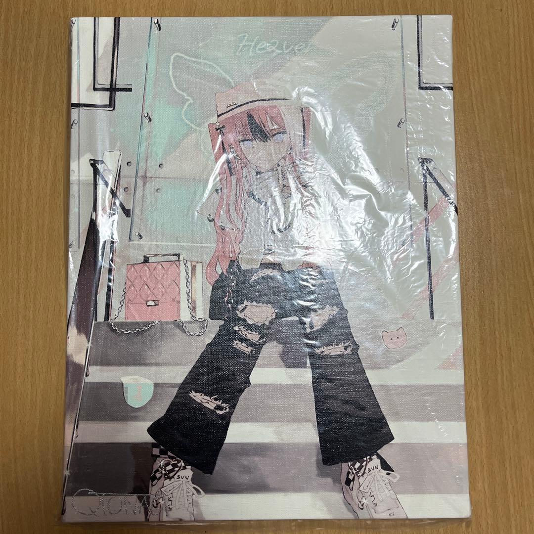 旧都なぎ　直筆サイン入りキャンバスアート2種　作品集　ステッカー2種