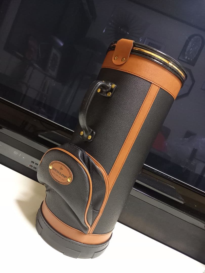 レア　1970's　非売品　イギリス　DUNLOP　ゴルフバッグ型　傘立　ゴミ箱