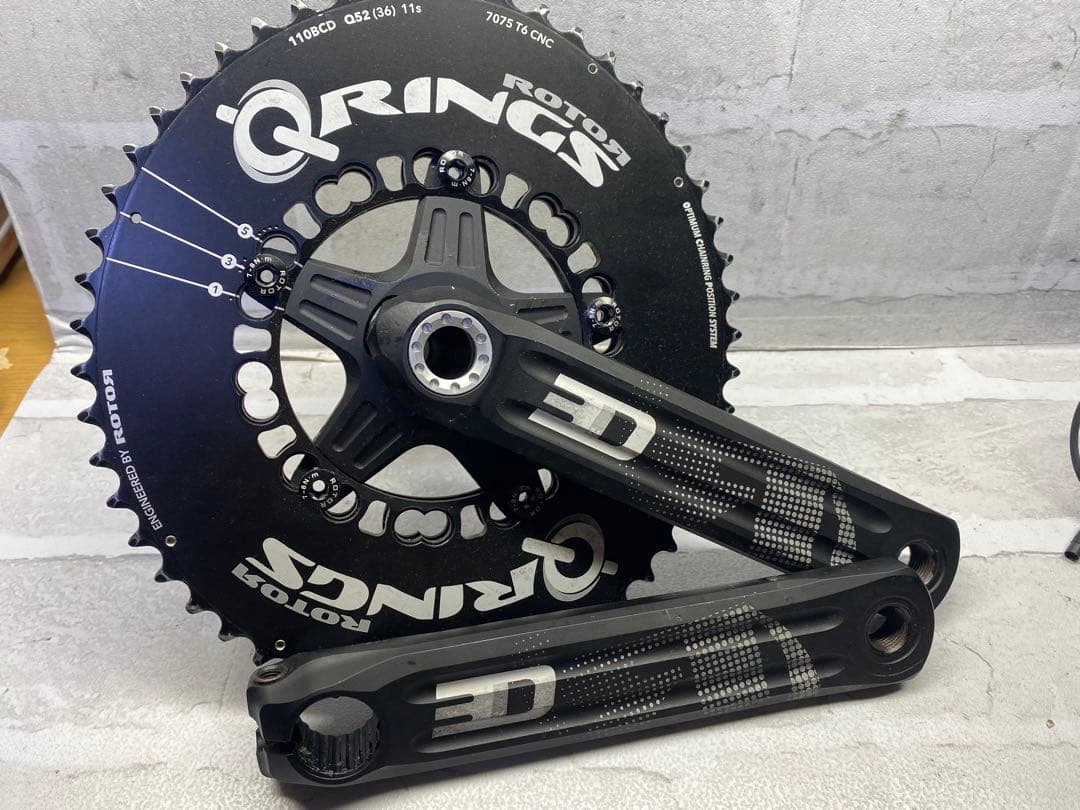 ROTOR 3D Q RINGS クランクセット