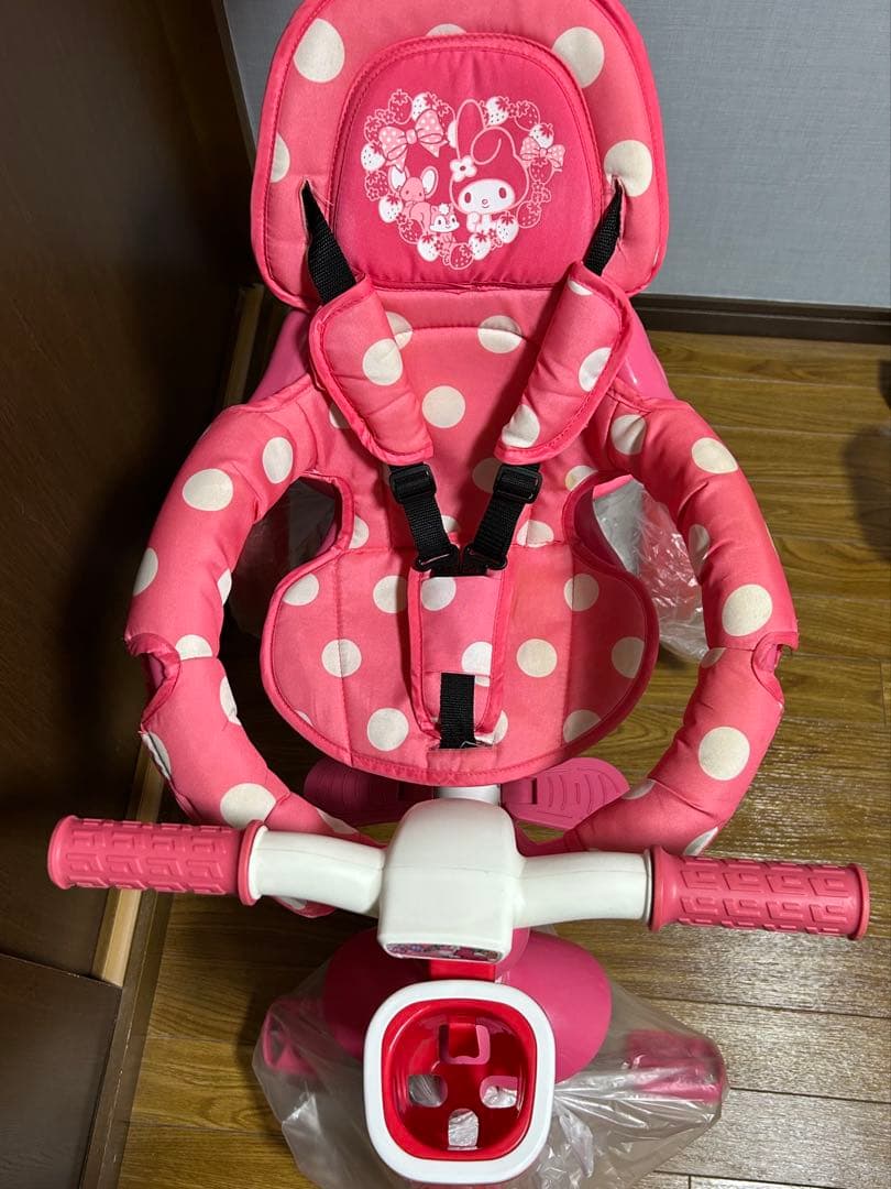 マイメロ水玉模様三輪車