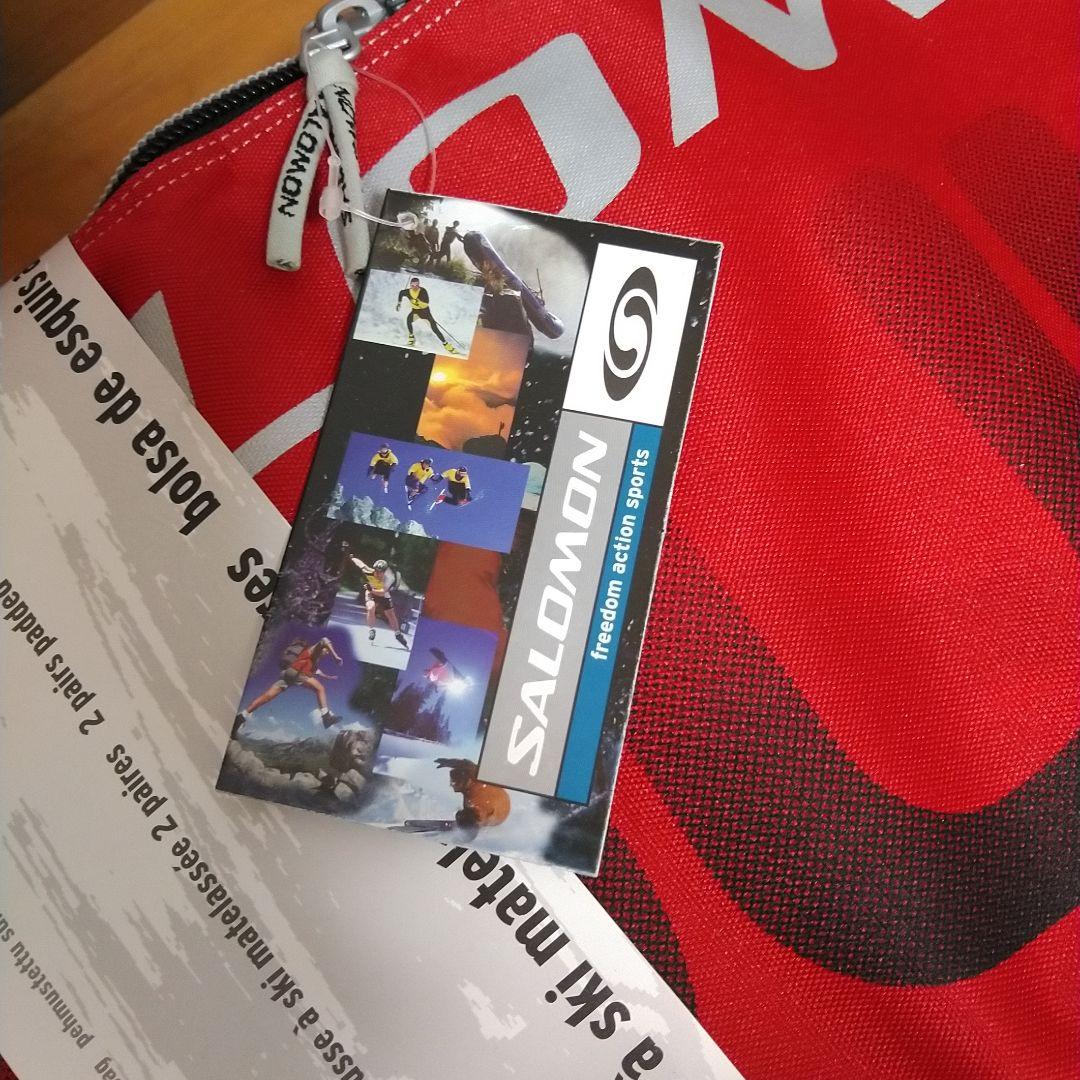 新品　SALOMON SQUAD スキーケース レッド/ブラック