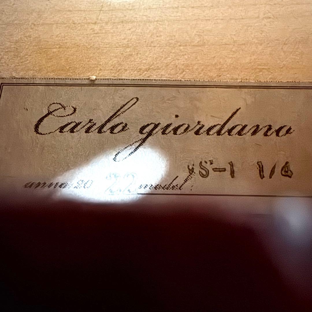 Carlo giordano バイオリン VS-1 1/4 ケース 2022年製