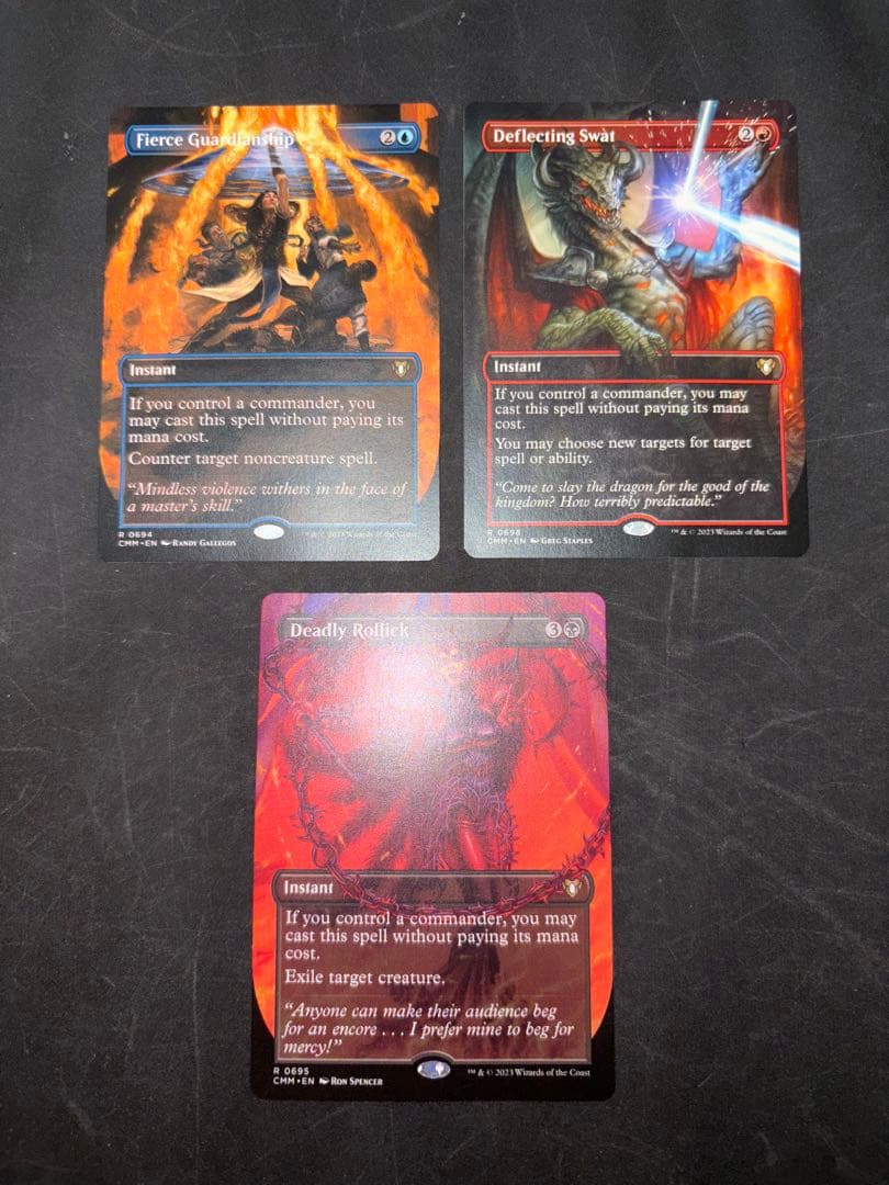 MTG 激情の後見、偏向はたき、致命的なはしゃぎ回りセット