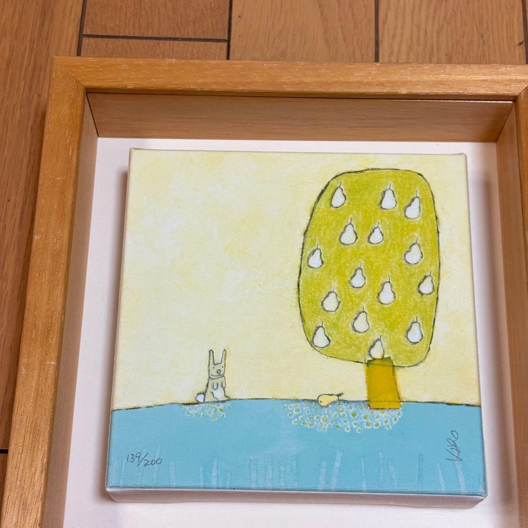 フランス キロメロ 梨の木 額装 版画 ジクレー 絵画