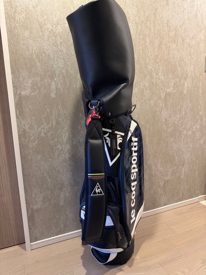 ルコックスポルティフ キャディバッグ ネイビー/ホワイト