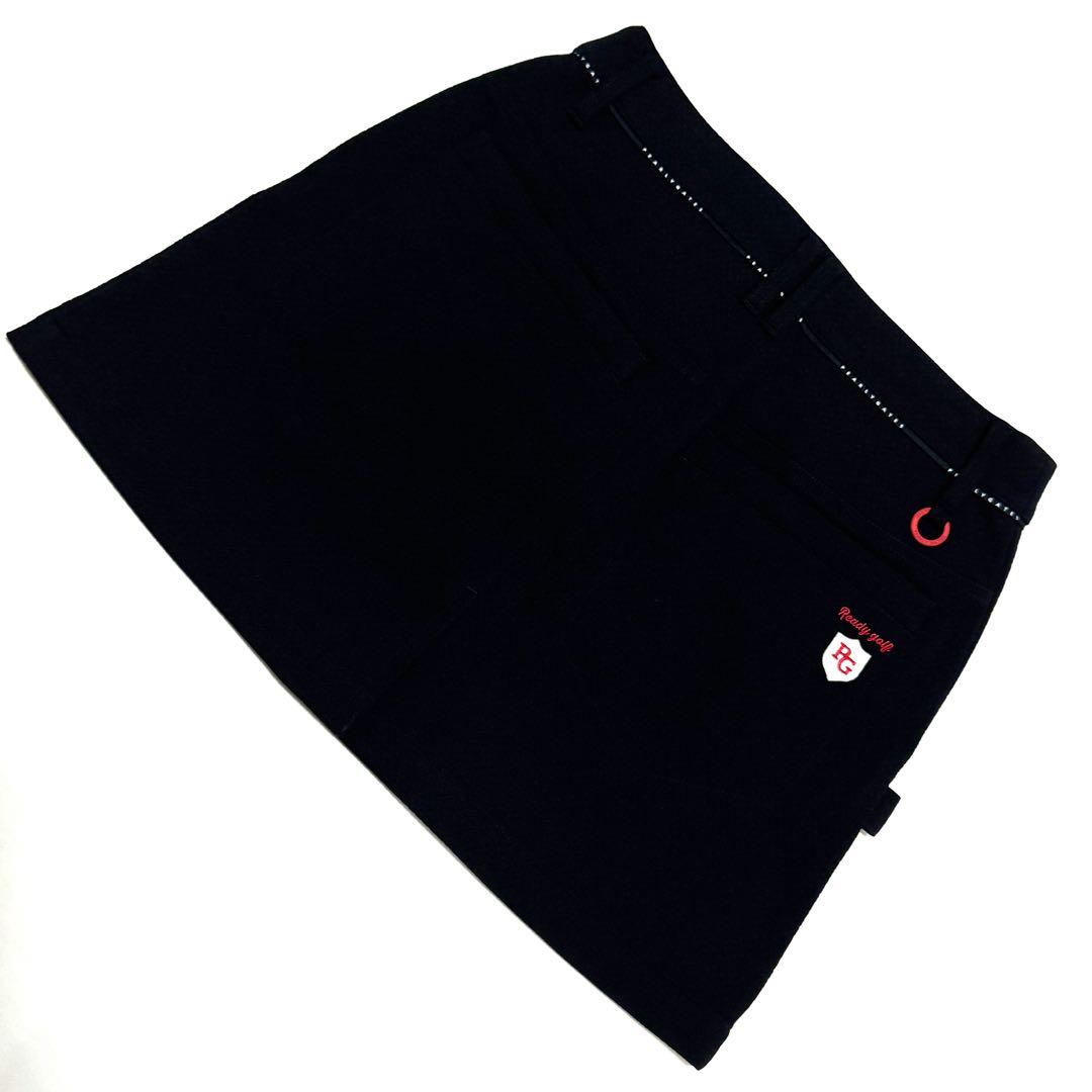 新品タグ付 パーリーゲイツ ゴルフスカート 黒 22年モデル 高級感