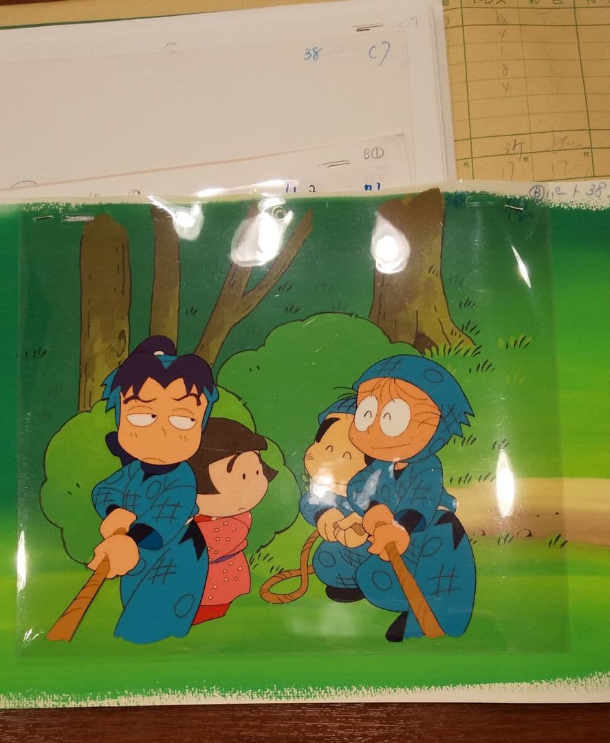 忍たま乱太郎 2000年作画 セル画 下書き 合計約40枚 亜細亜堂