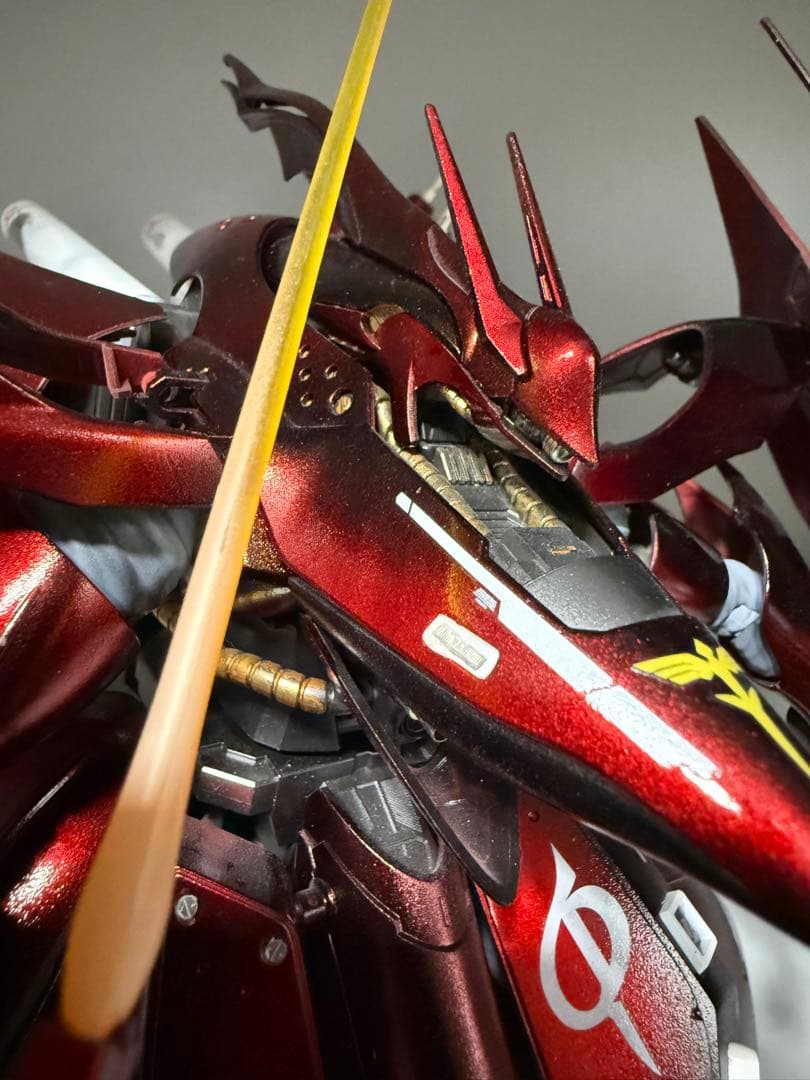 ガンプラ HG ナイチンゲール 完成品 キャンディ塗装 メタルパーツ