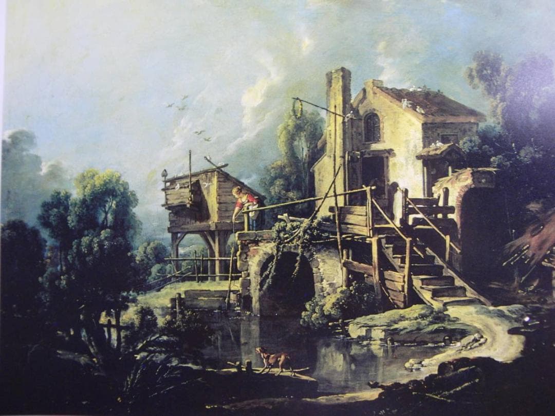 フランソワ ブーシェ、【鳩小屋、またはシャラントンの水車小屋】