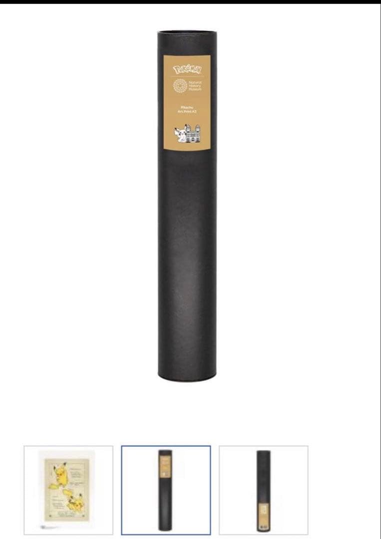 ポケモン ロンドン自然史博物館 ピカチュ　ポスター