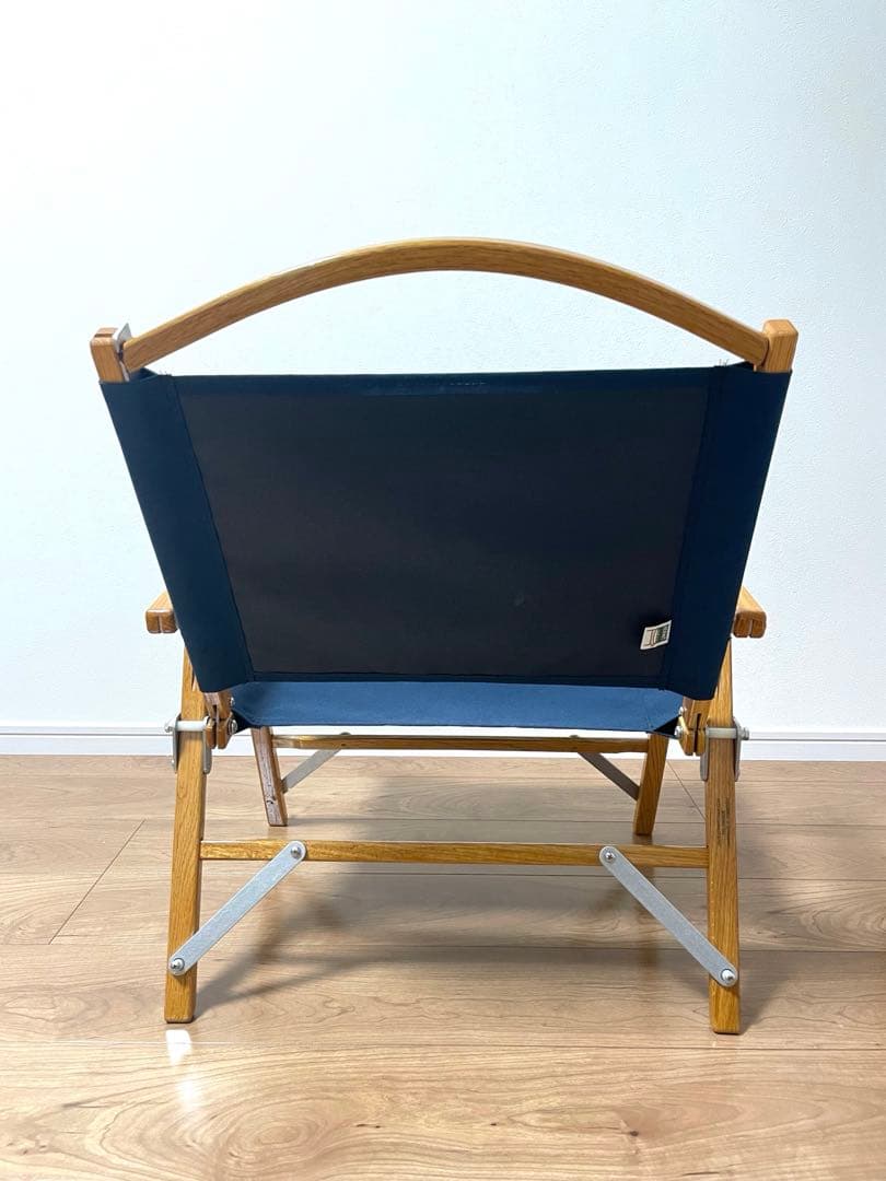 【美品】カーミットチェア　ネイビー　アメリカ製　艶あり　収納袋付き