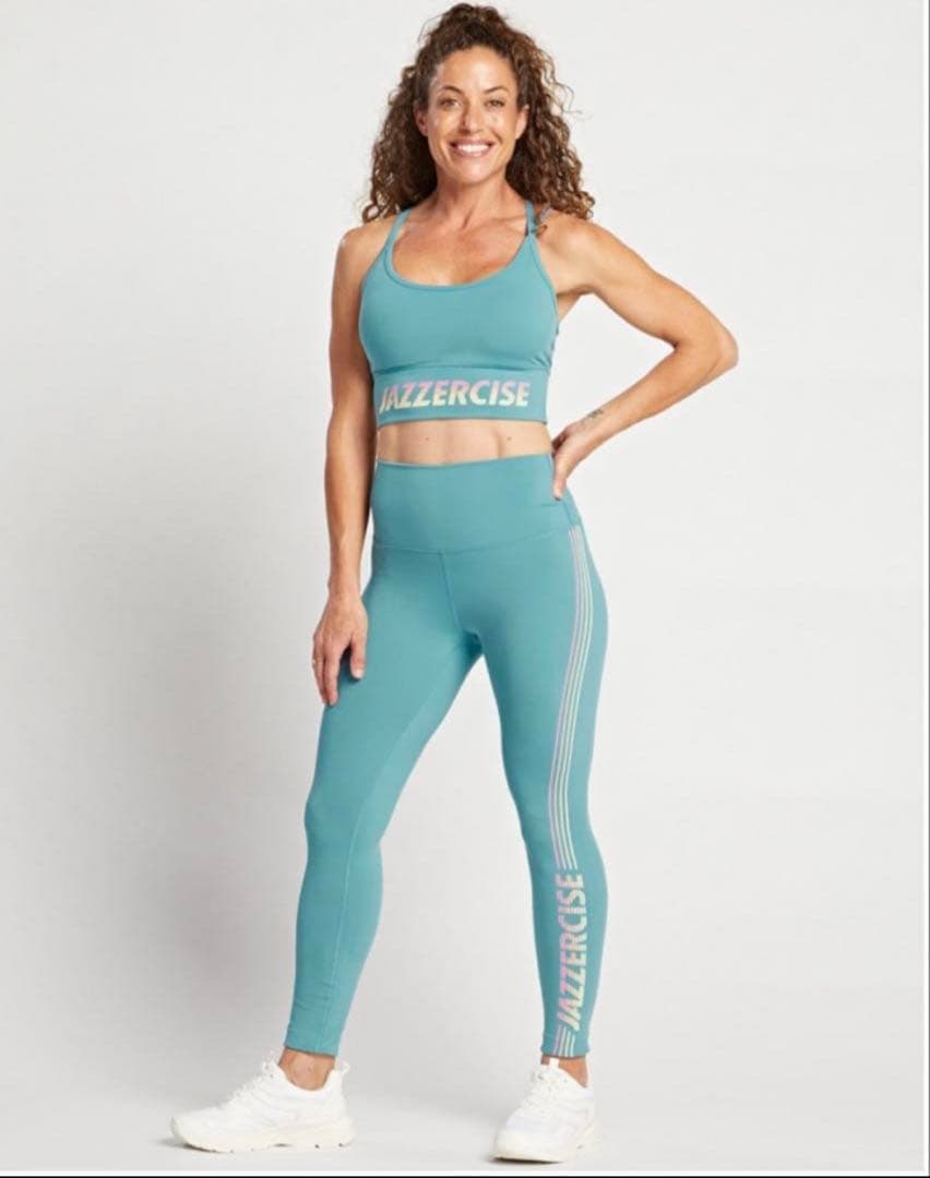 ジャザサイズ　レギンス　上下　セット　②水色系