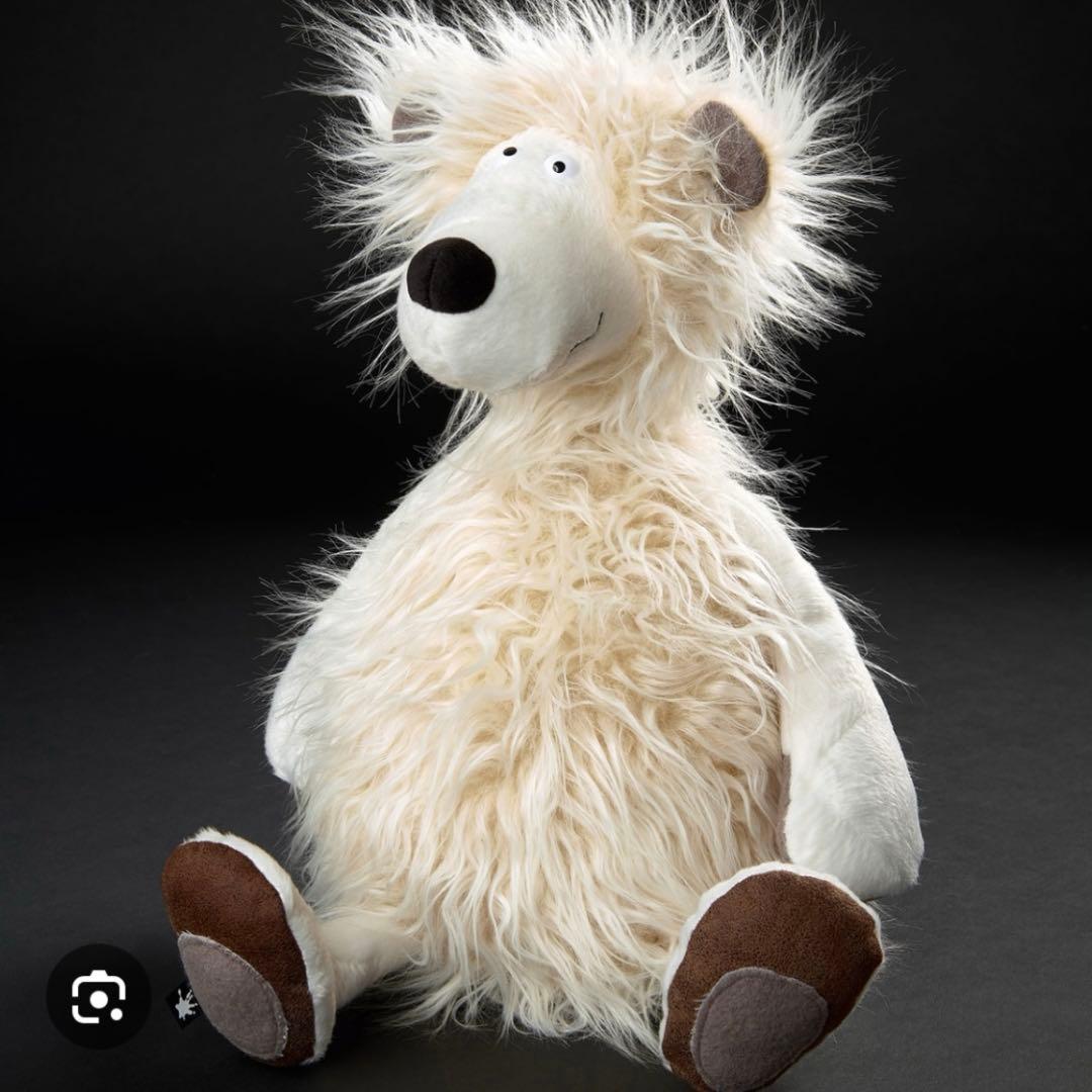 【美品】ボーネルンド　ぬいぐるみ　ビーストシリーズ　アイキー•ピキー　しろくま？