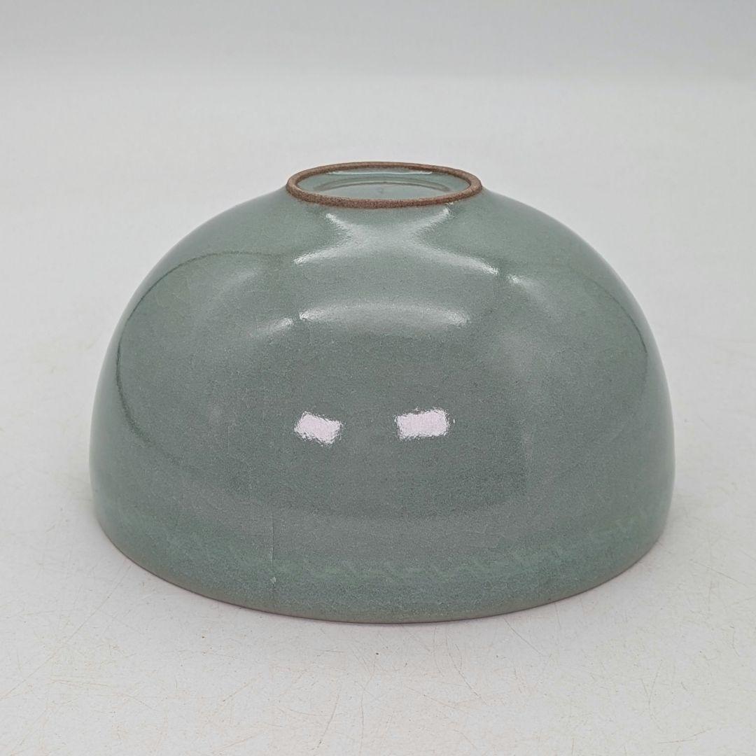 韓国人間文化財 柳海剛（柳根瀅） 高麗青磁茶碗 共箱 抹茶碗 抹茶茶碗 茶道具