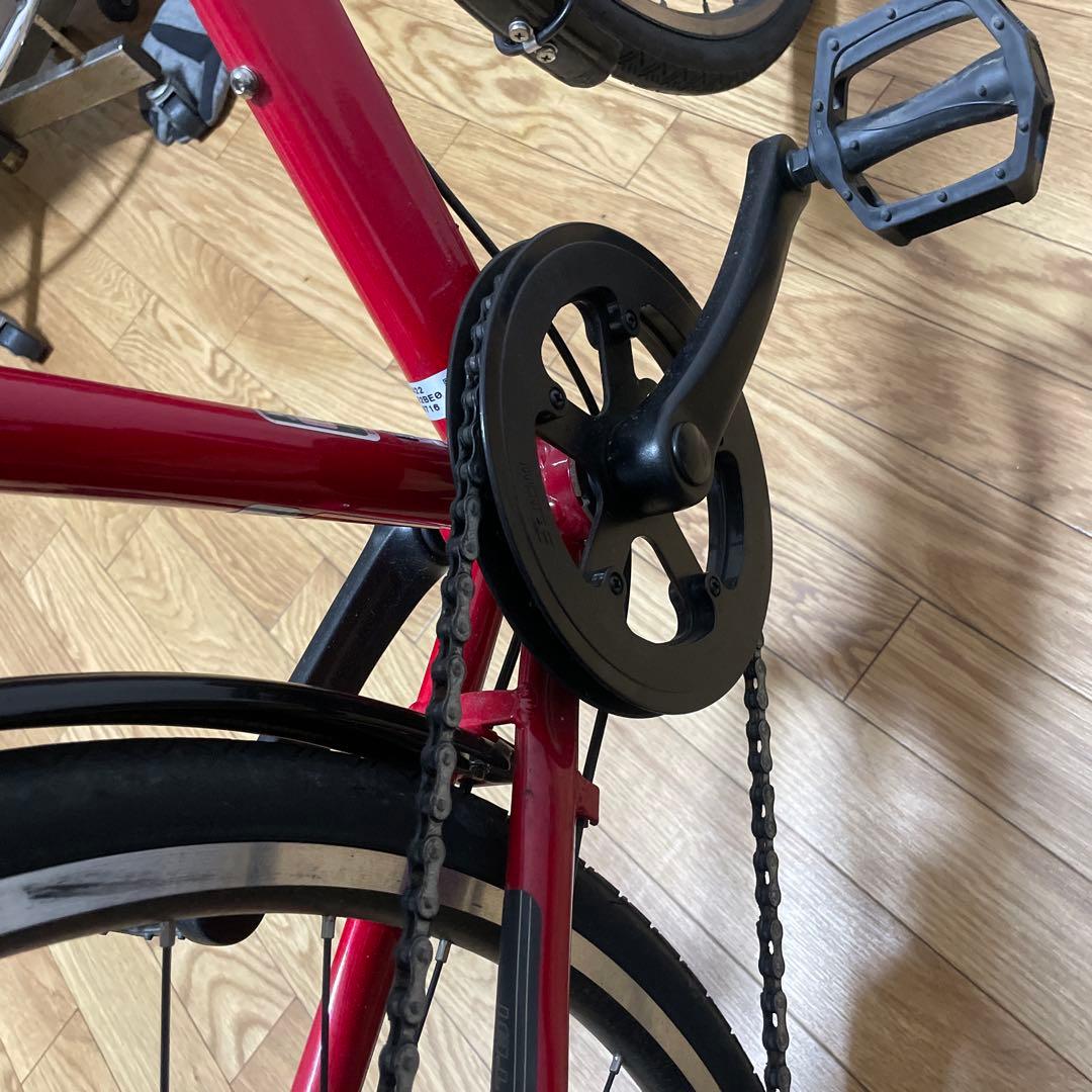 ブリヂストン 赤 クロスバイク ジュニアサイズ