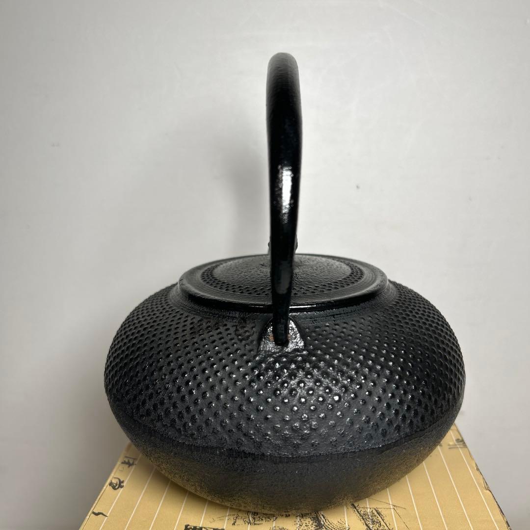 南部鉄瓶 鉄器 鉄瓶 算玉アラレ 急須 やかん 鉄分補給 「三傳藝統」 元箱