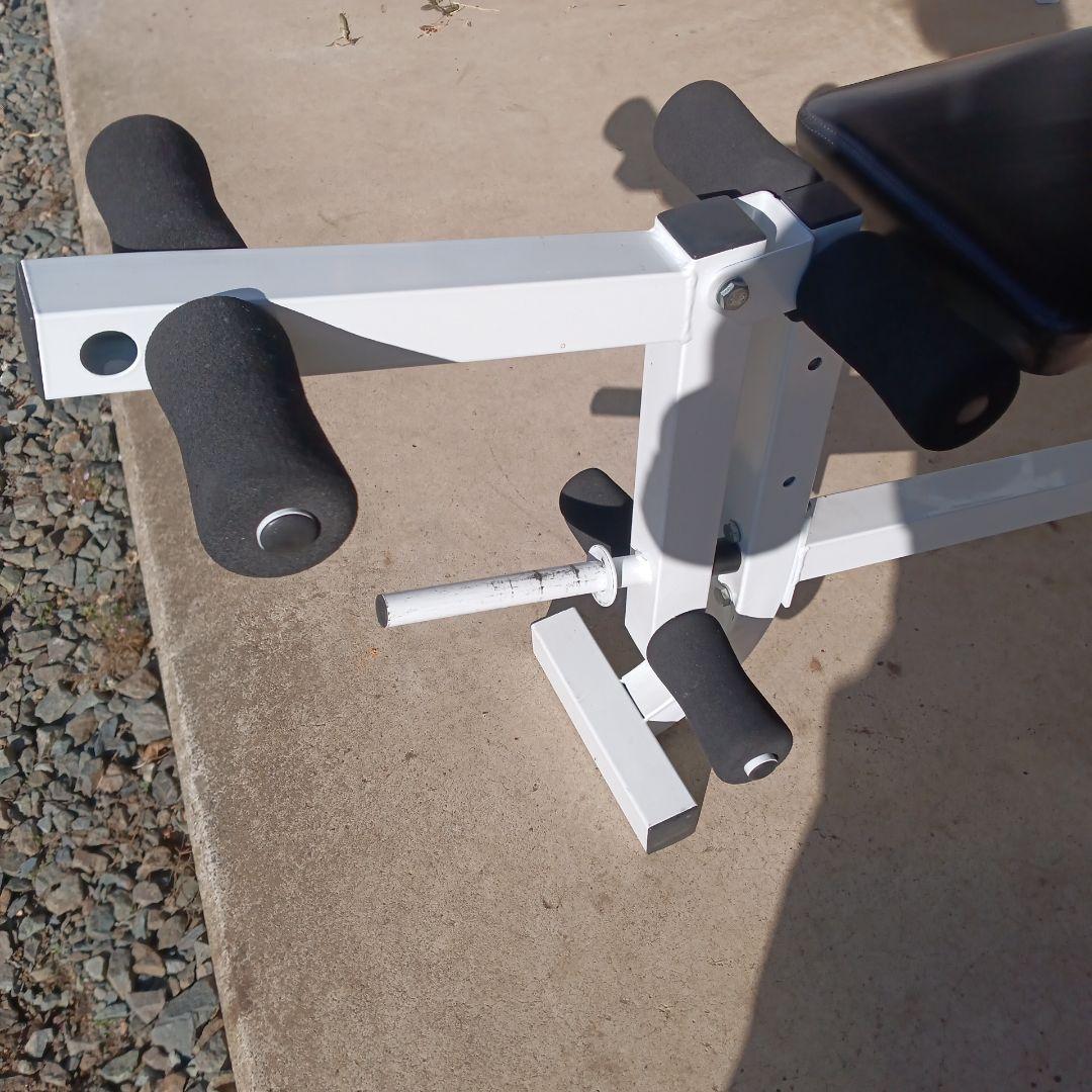 トレーニング　マルチベンチプレス台 ホワイト スチール製