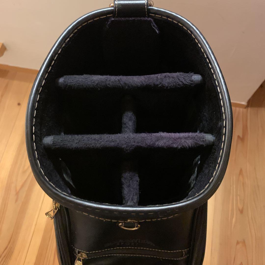 片山プロサイン入り　Black &White sportキャディバック