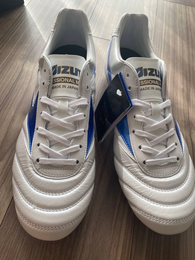 ミズノ モレリア2 ジャパン 28.5（スーパーホワイトパール/レーザーブルー）