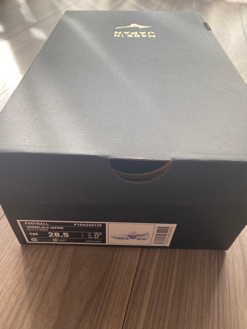 ミズノ モレリア2 ジャパン 28.5（スーパーホワイトパール/レーザーブルー）