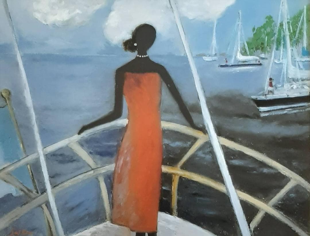 高山彩花、「海」、希少画集の額装画、四季、風景、人気作品