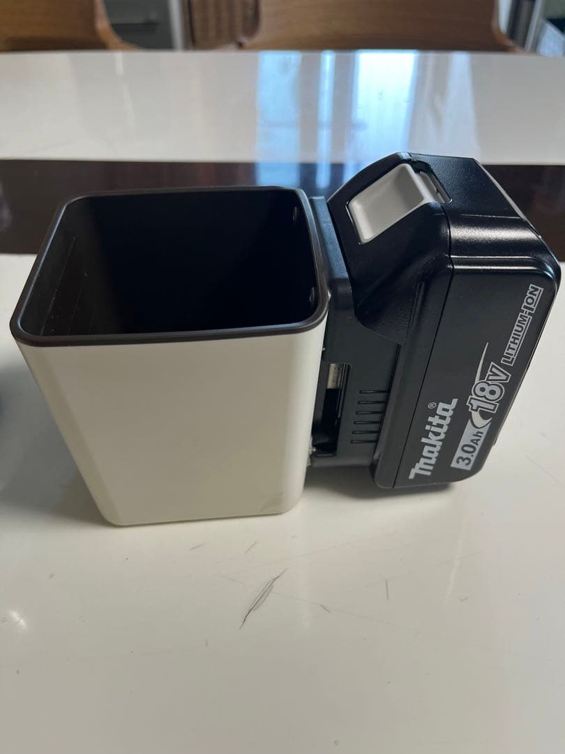 マキタ18vバッテリーを利用した電気ポット