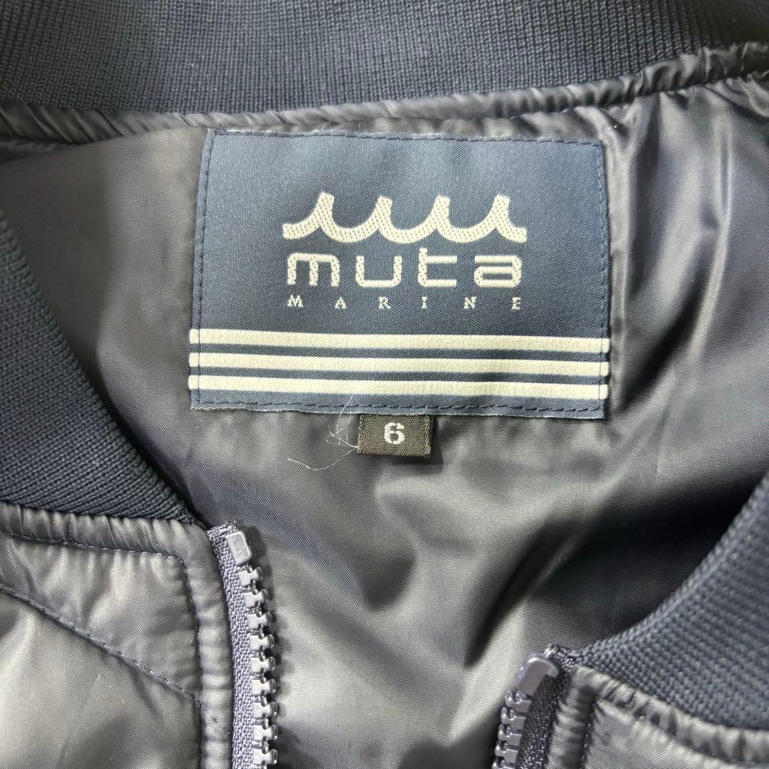 美品 muta MARINE GOLF ノースリーブベスト ネイビーホワイト 6