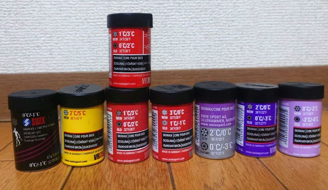 ★未使用　Swix グリップ　ワックス　　クロスカントリースキー　8本セット