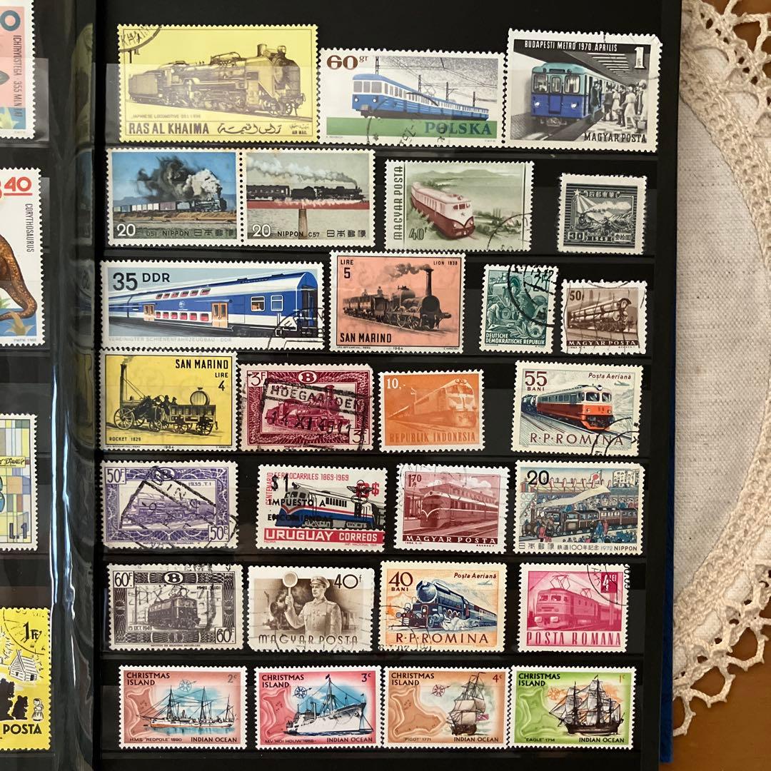 日本、世界の古切手コレクション　古いハガキ３枚　戦前　切手アルバム