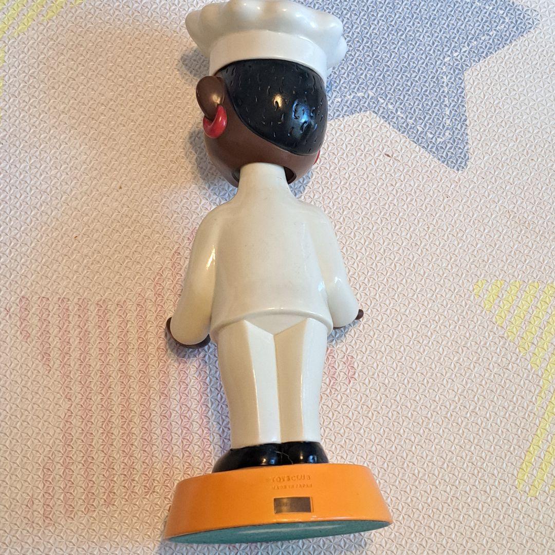 オリエンタルカレー　シェフキャラクター フィギュア　首降り　ソフビ　昭和レトロ