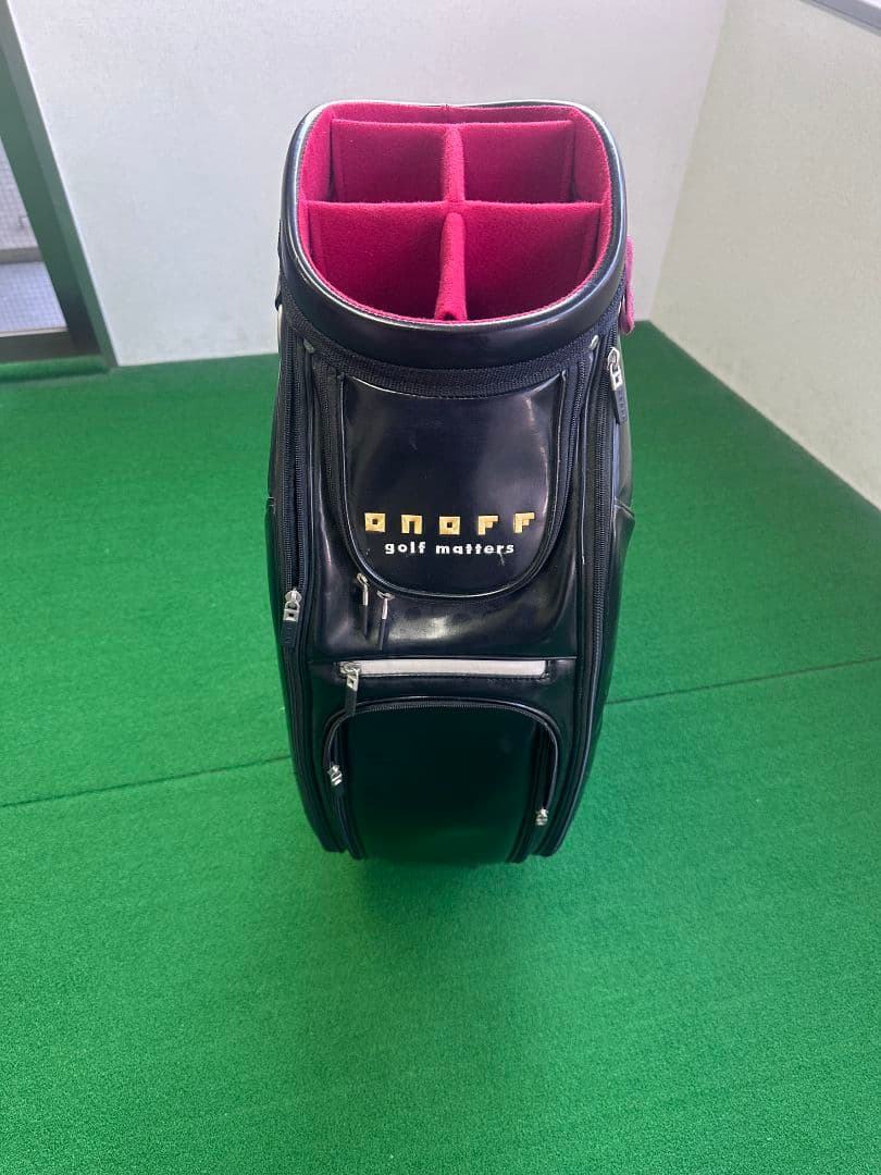 オノフ　キャディバック　ブラック×イエロー