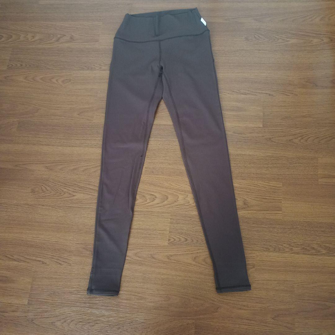 【SUKALA】ベーシックリブトレンカレギンス(M/エスプレッソ)