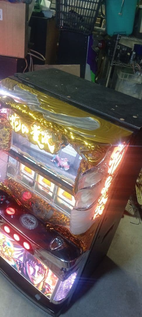 送料込　パチスロ　実機　5号機　花の慶次　戦極めし〜　アミューズ　鍵付