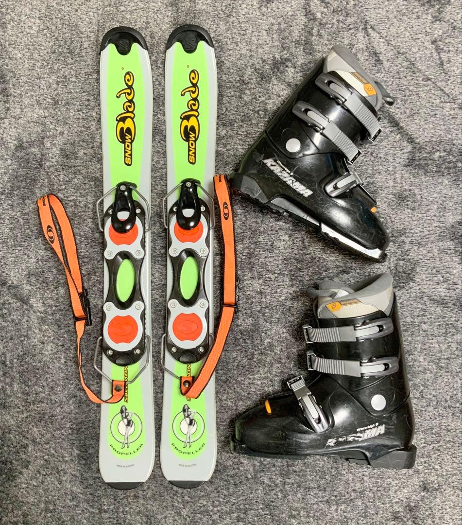 サロモン　スノーブレイド　ショートスキー 83cm ブーツ26cmセット