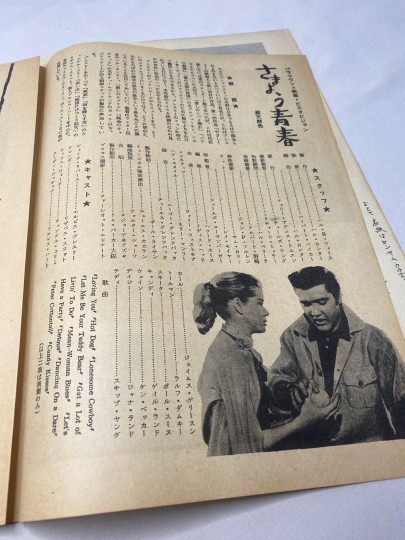 ★さまよう青春★当時物映画パンフレット★エルヴィスプレスリー★エルビスプレスリー