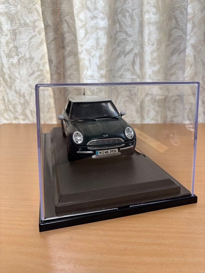 1/18Maisto MINI COOPER 深緑ダークグリーン×白屋根USED