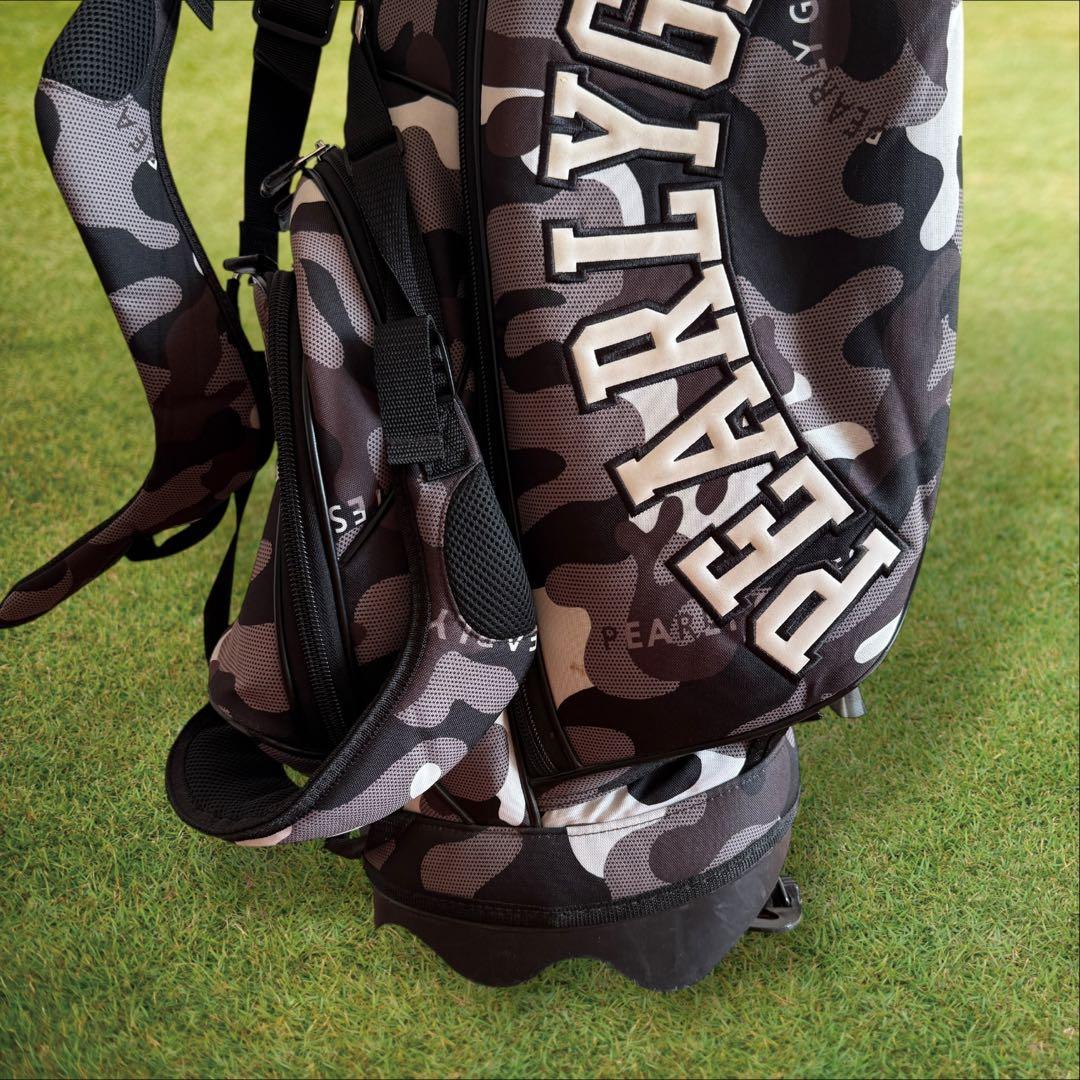 パーリーゲイツ　キャディバッグ　迷彩　カモ柄　ショルダー式　スタンド式　軽量