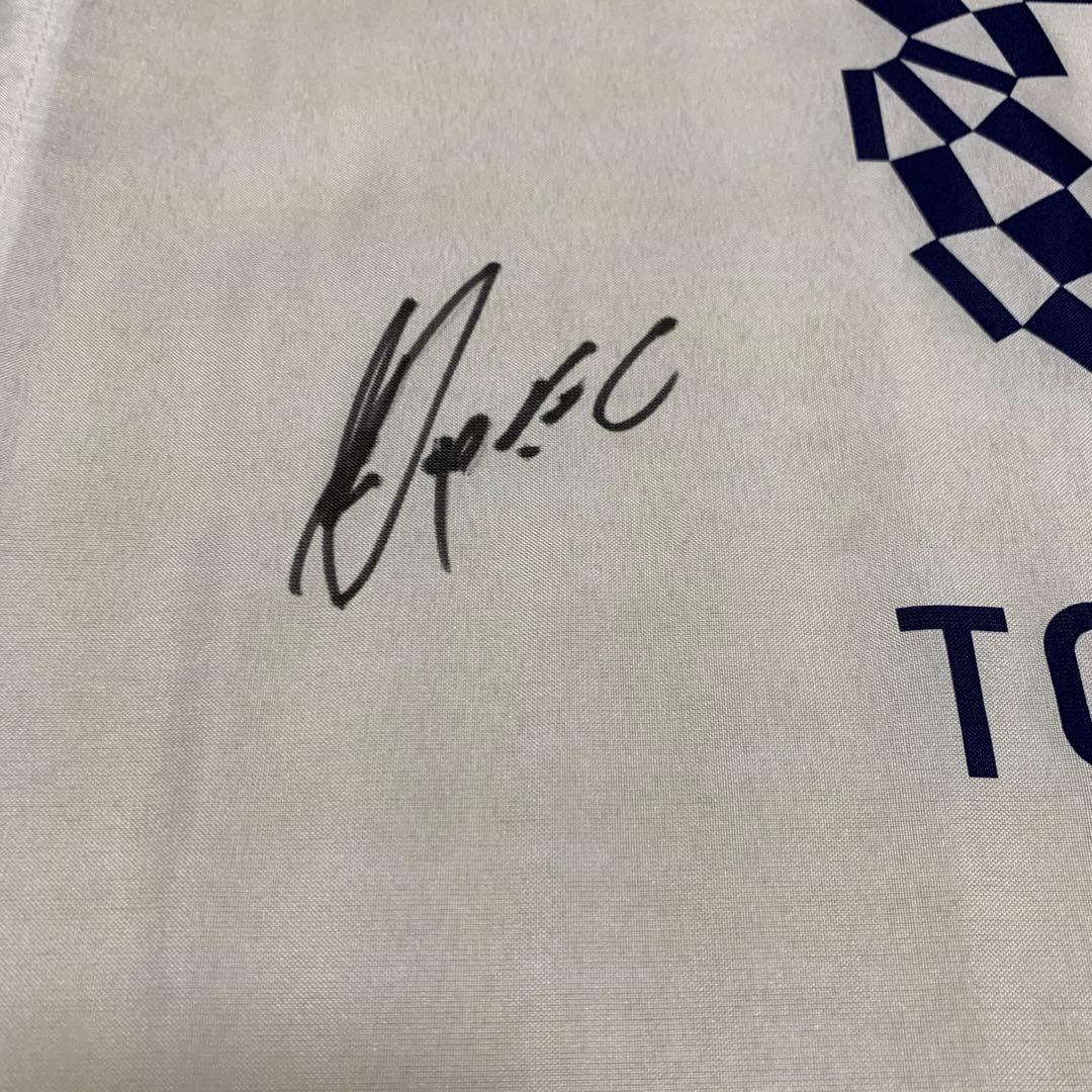 レスリング 5連覇 ロペス 直筆サイン入りフラッグ 東京五輪限定品 オリンピック